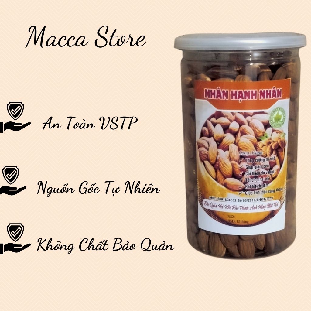 Hạnh Nhân Rang Bơ Của Mỹ Béo Ngậy Hàng Xuất Khẩu Loại 1 CHÂU THỦY