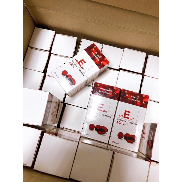 Hàng xách tay - Vitamin E đỏ của Nga ( lọ nhựa ) | Thế Giới Skin Care
