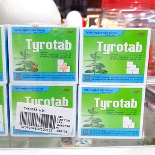 Lốc 10 hộp - Kẹo ngậm ho tyrotab 24 viên/ hộp