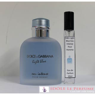 [ Mẫu Thử ] Nước hoa Dolce & Gabbana D&G Light Blue Eau Intense Pour Homme