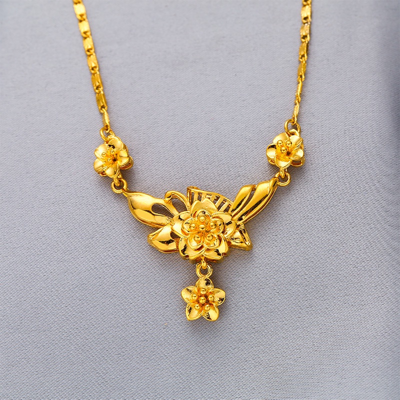 Dây Chuyền Mạ Vàng Đồng 2022 Kiểu Dáng Mới Thời Trang