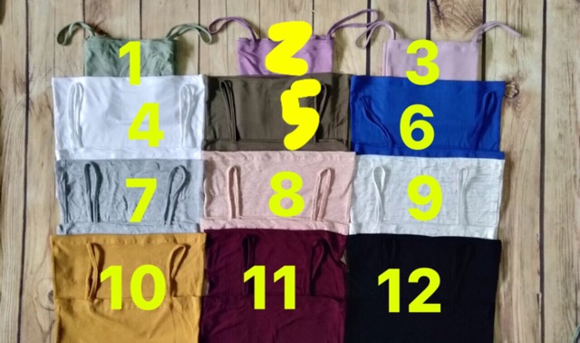 Áo 2 dây bản ngang cotton lụa đẹp | BigBuy360 - bigbuy360.vn