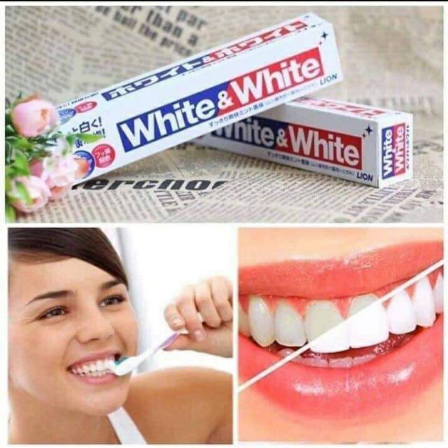 Kem đánh  răng White &amp; White Nội Địa Nhật(air)