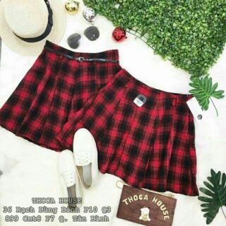 Chân váy ulzzang xòe eo có thắt lưng