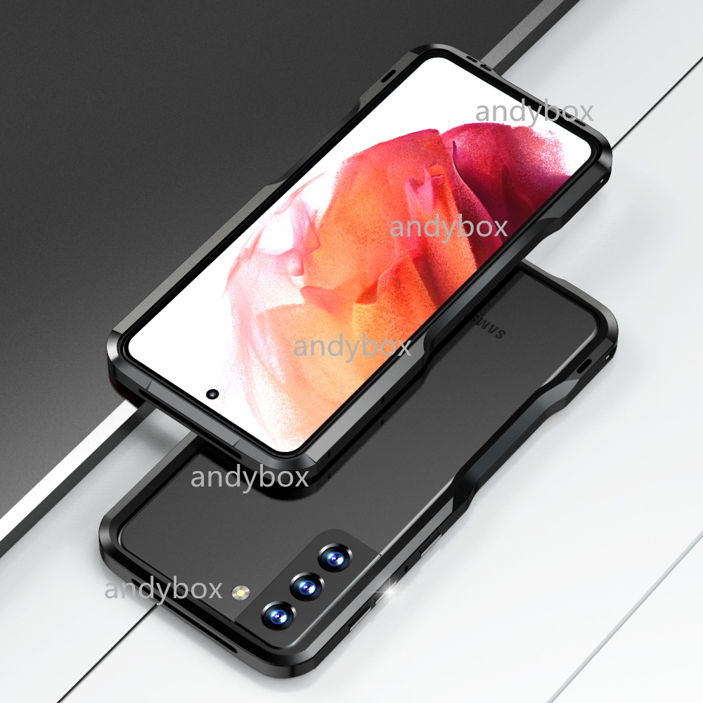 LUPHIE Ốp Điện Thoại Dạng Giáp Viền Kim Loại Cho Samsung S22 S21 Ultra Case Galaxy S21 + S22 +