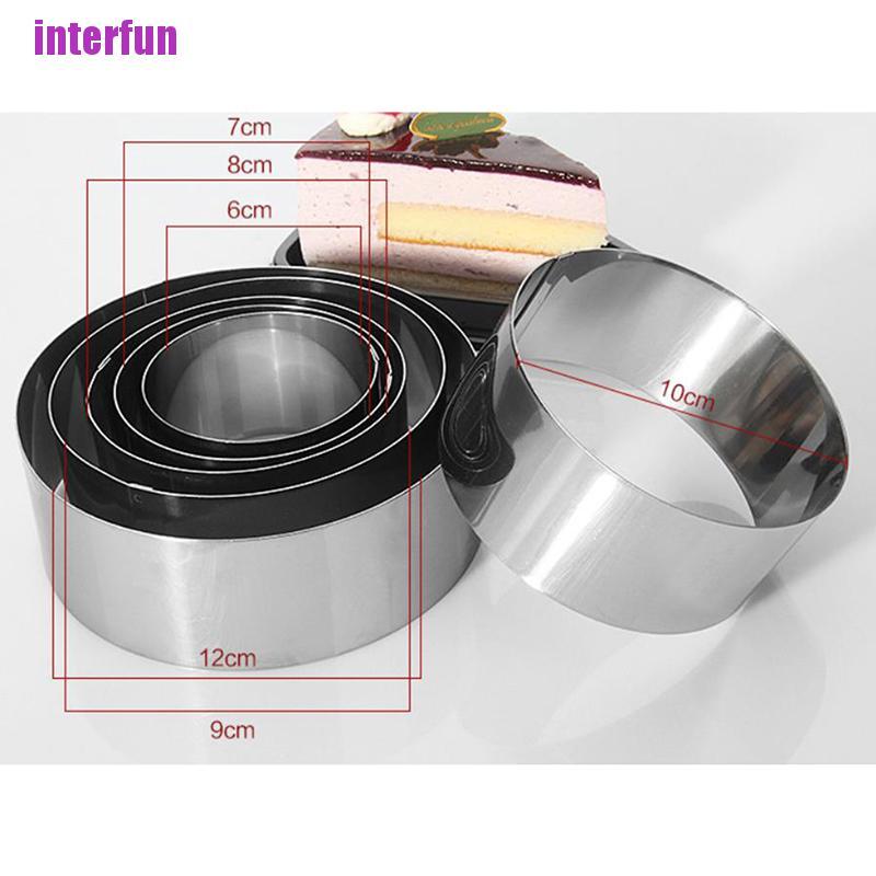 1 Bộ Khuôn Cắt Bánh Quy Hình Tròn Bằng Thép Không Gỉ Diy
