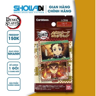 Demon Slayer, Thẻ sưu tập nhân vật, ánh kim Metallic Vol.1, Bandai, SL 1 gói/2 thẻ ngẫu nhiên