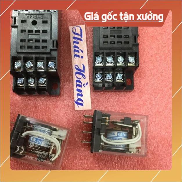 . Relay trung gian 110 V-14 chân (2 bộ) ..