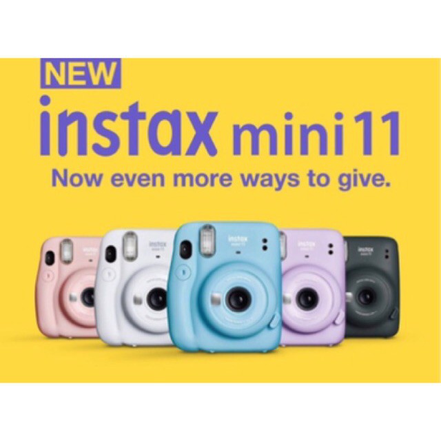 ( SLN 9 ) ( SLN 8 ) Instax Mini 11 - Máy ảnh lấy ngay Fujifilm - Chính hãng BH 1 năm - Tặng kèm 10 film