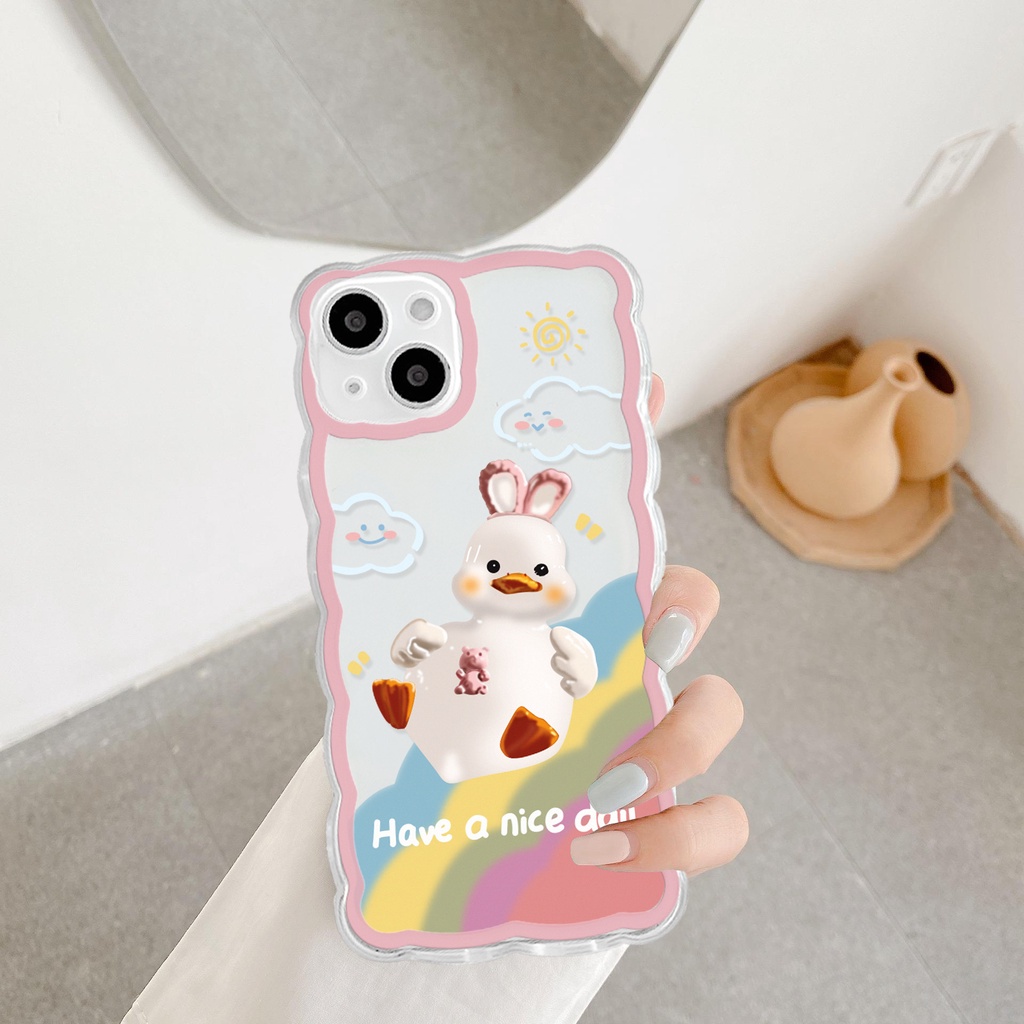 Ốp lưng iphone trong lượn sóng vịt lucky duck 6/6plus/7/7plus/8/8plus/11/12/13/pro/max/plus/promax-Sale Hot A4-14
