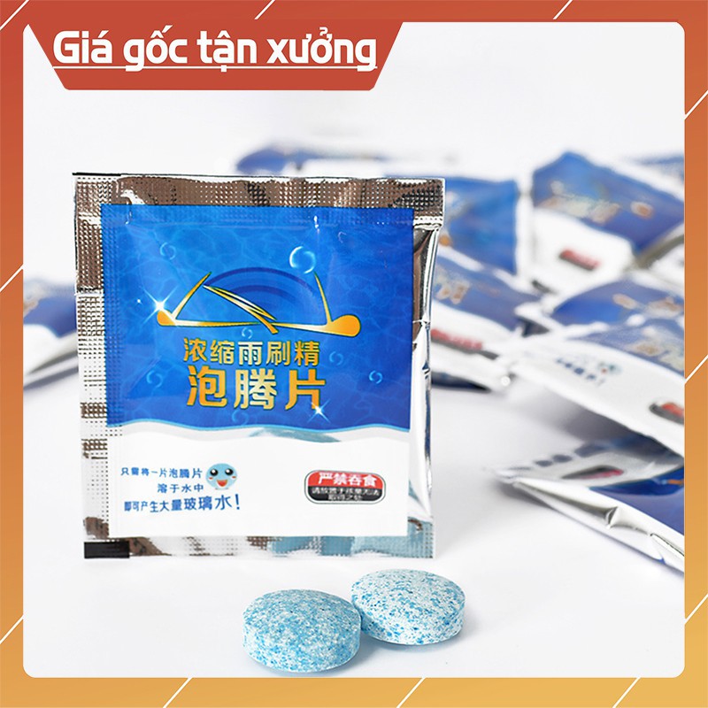 Combo 100 Viên Sủi Rửa Kính Ô Tô Xe Hơi - Siêu Rẻ - HÀNG LOẠI 1