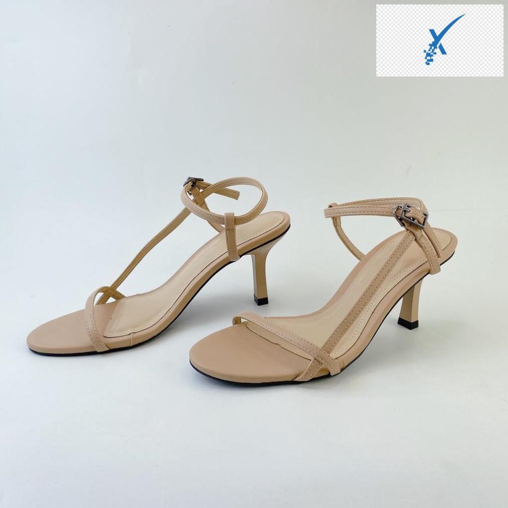 🖐️ Sandal cao gót nữ 7 phân quai mảnh 1 cm cao cấp HISHOO S009 🖐️