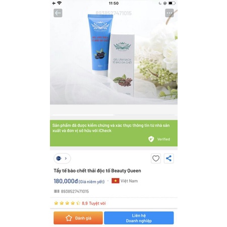 Body Trắng Da cấp Ẩm Beauty Queen_Tặng Kem Thâm Mụn Nám