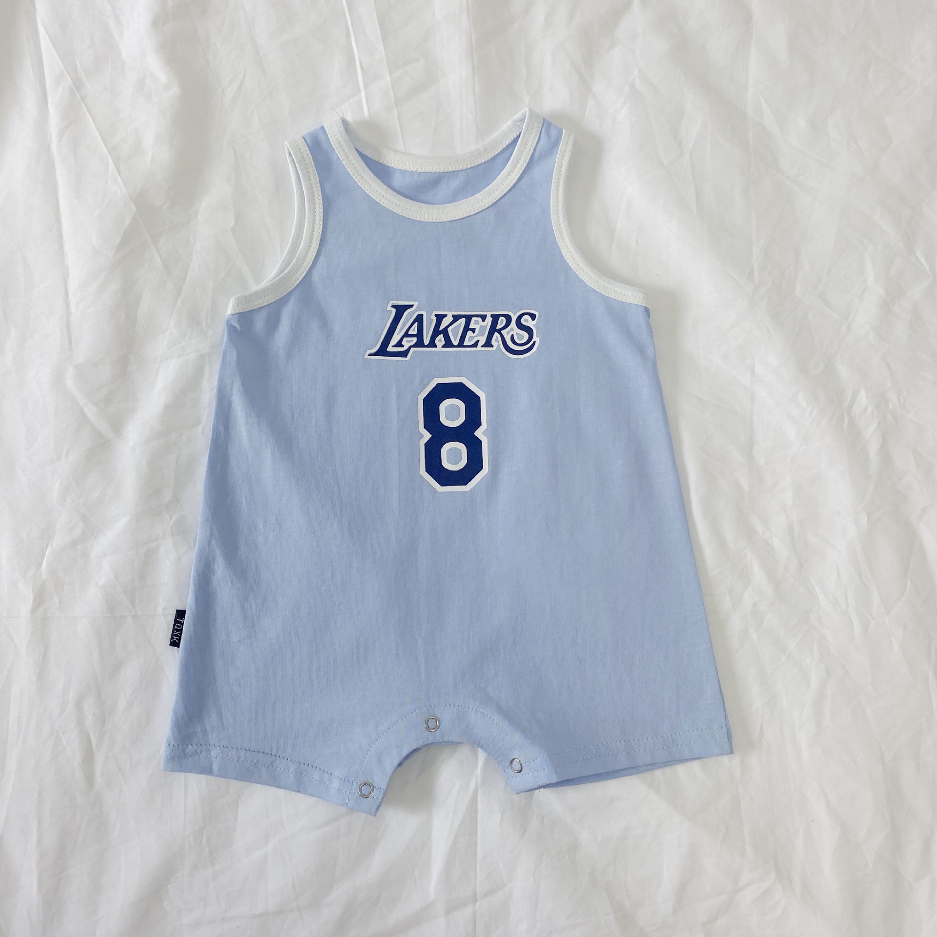 Newborn Baby Lakers Kobe Sleeveless Romper Summer NBA Children's Jersey