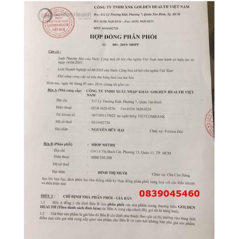 Viên uống nhau thai cừu Golden Health 50.000mg 100 viên