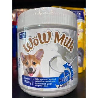 Sữa bột cao cấp Wow Milk, Miu Milk lon 200g dành cho chó mèo