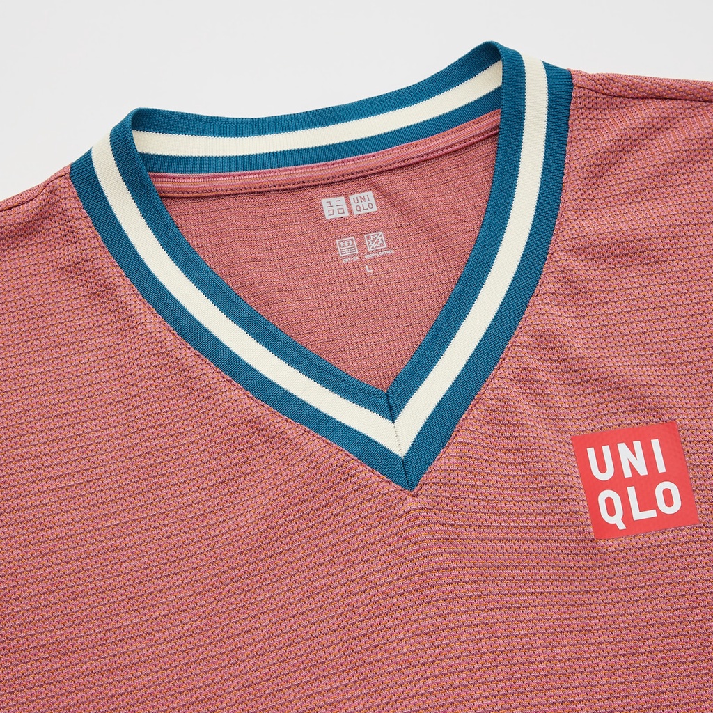 [Auth Uniqlo] Áo thể thao Tennis Uniqlo Kei Nishikori - Giải Mỹ 2021