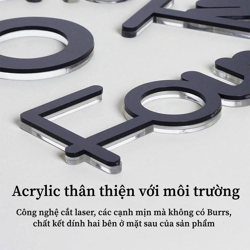 Đồng Hồ Dán Tường 3D Đồng hồ treo tường trang trí Chất Liệu Acrylic DIY Trang Trí Xinh Xắn dán tường trang trí họa tiết