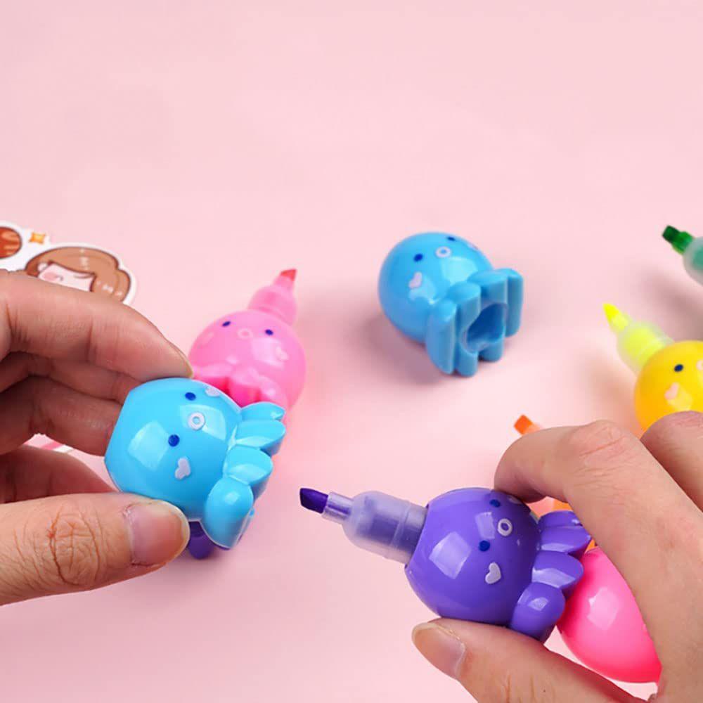 CHOOKEY Bút Đánh Dấu Xếp Chồng Màu Sắc Graffiti Nhỏ Gọn Tiện Dụng Cho Văn Phòng