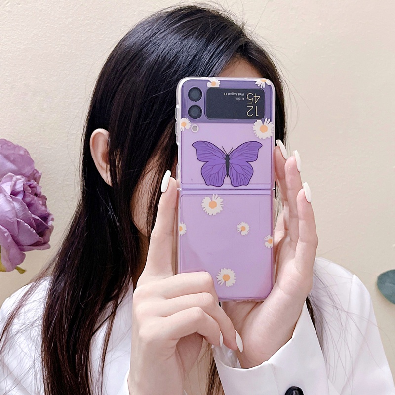 Ốp Điện Thoại Trong Suốt Chống Sốc Họa Tiết Hoạt Hình Cho Samsung Galaxy Z Flip 3 5G Z Flip 4 Flip4