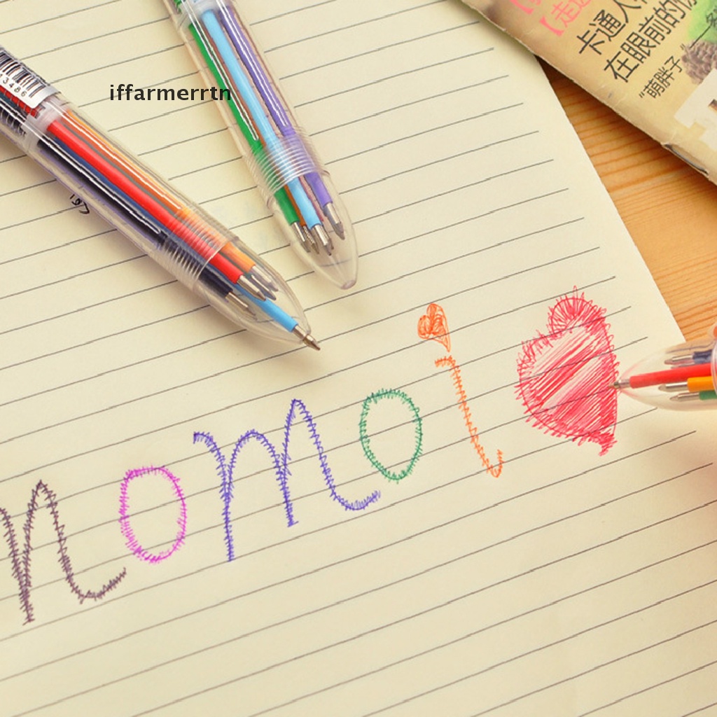 Bút Bi Sáu Màu Sắc Sáng Tạo Đa Ứng Dụng