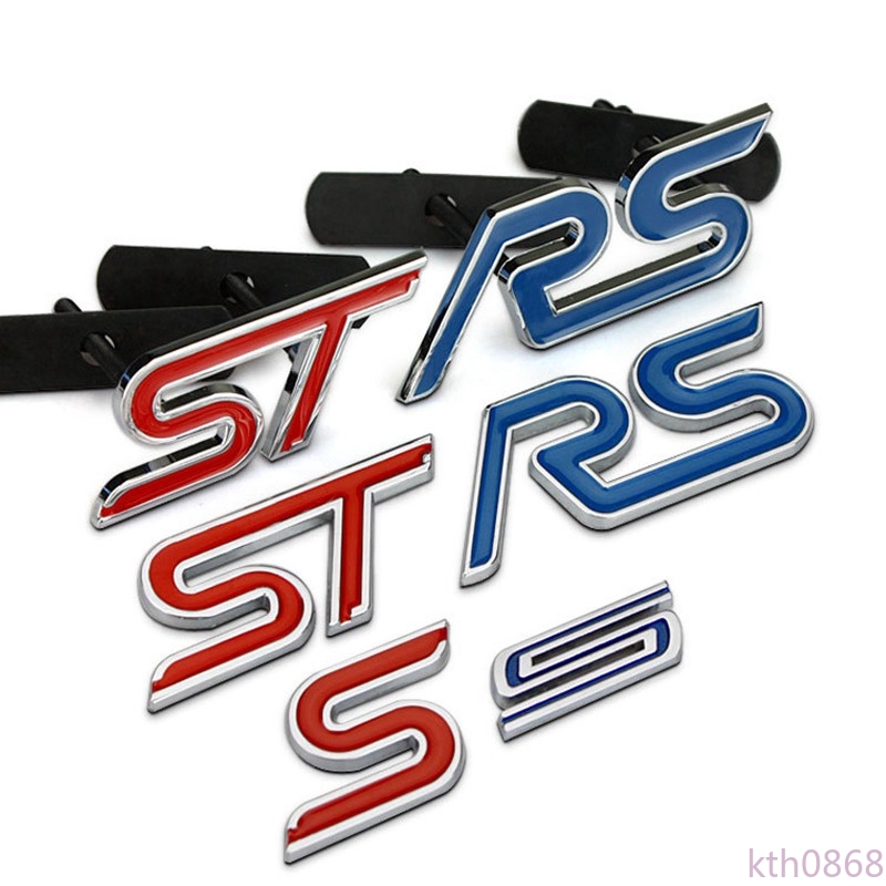 Miếng Dán Kim Loại Chữ RS ST S 3D Độc ĐáoCho Xe Hơi Ford Escort Explorer F150
