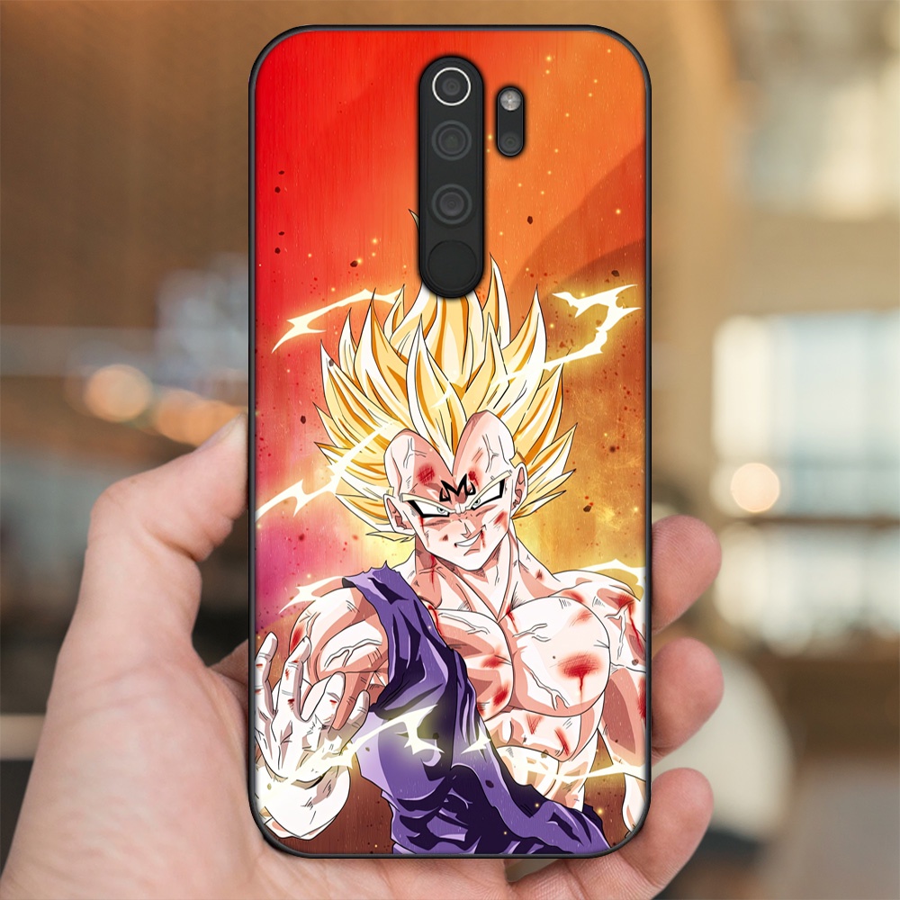 Ốp lưng Xiaomi Redmi Note 8 Pro viền đen in hình Vegeta Dragon Ball