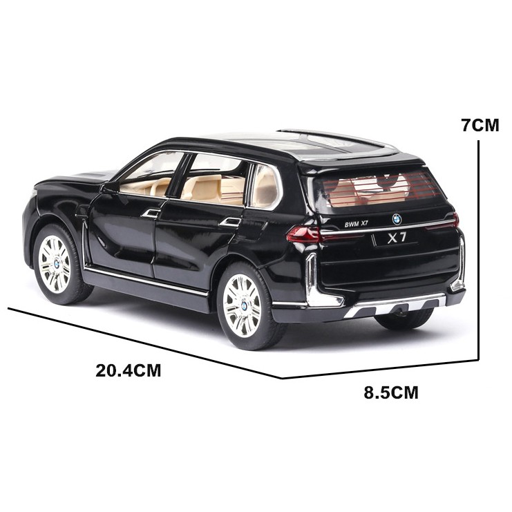 Xe mô hình BMW X7, tỉ lệ 1:24