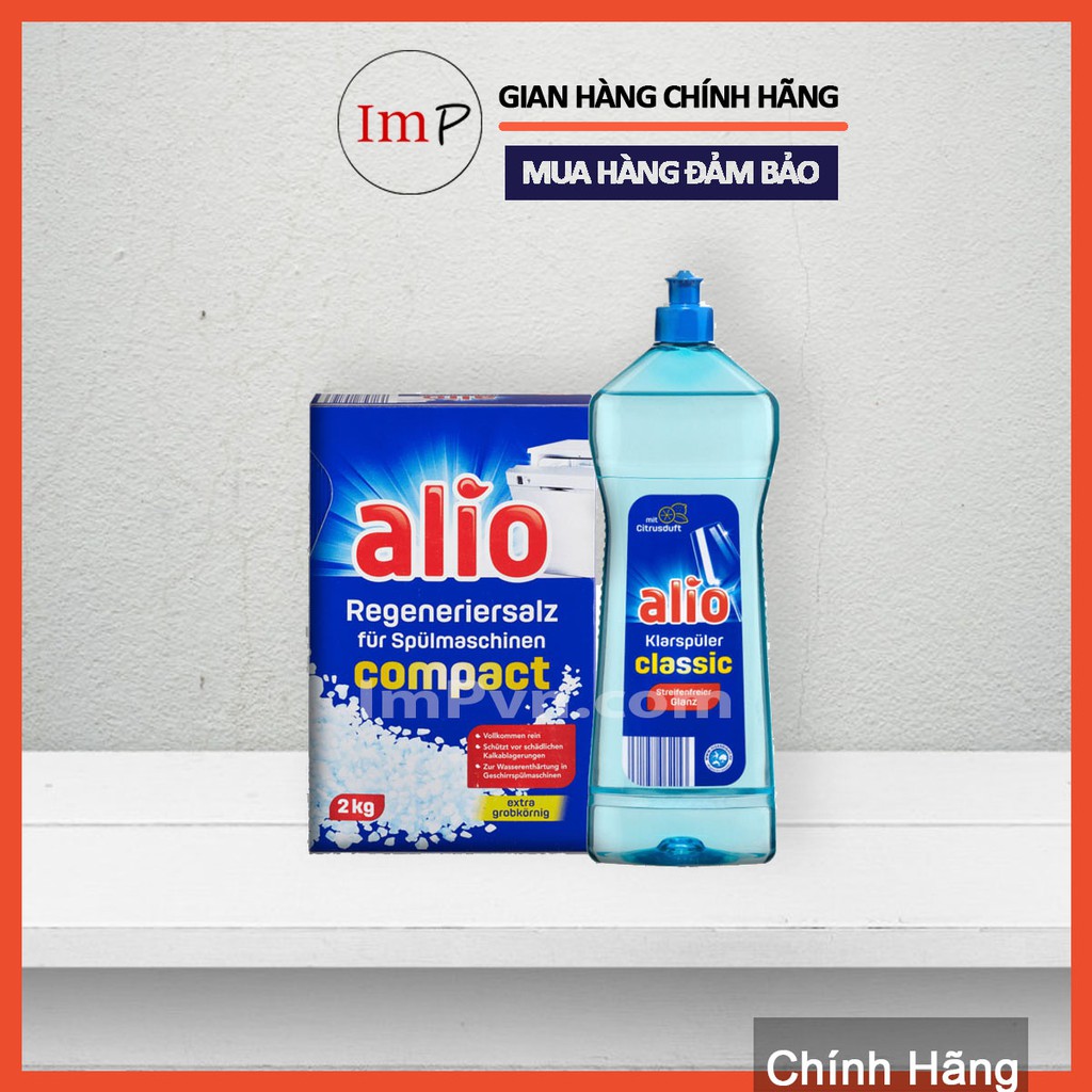 [TRỢ GIÁ THƯƠNG HIỆU] Combo Muối làm mềm và nước làm bóng Alio