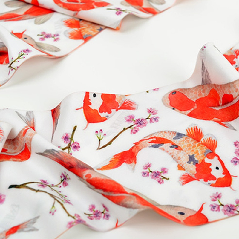 Xiangbao Quần Tất In Họa Tiết Cá Chép Hoa Anh Đào Phong Cách Lolita Cho Nữ