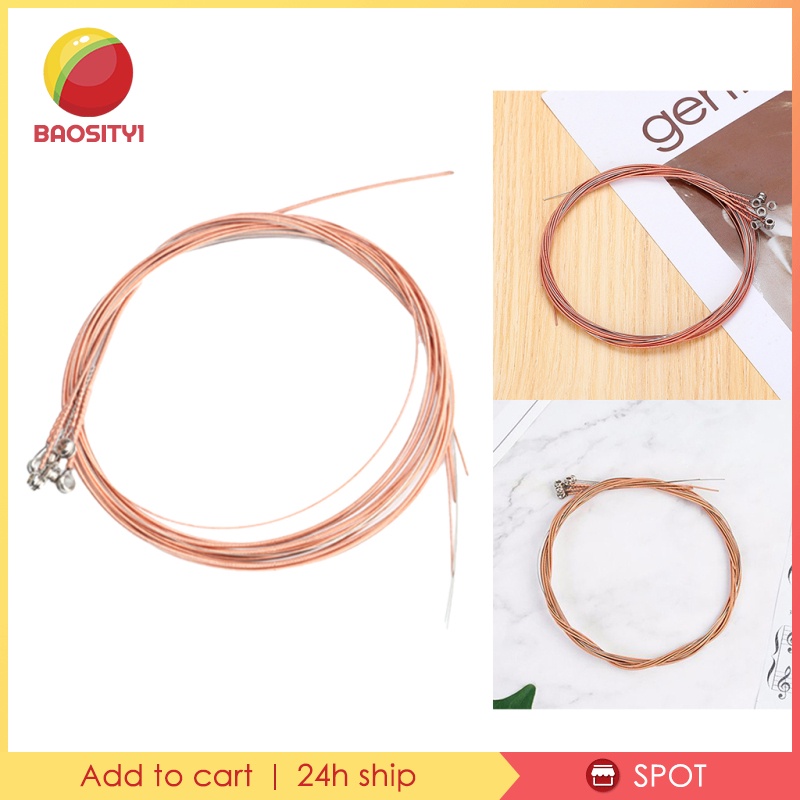 Bộ 6 Dây Đàn Guitar Bằng Thép Chống Mòn Thay Thế Tiện Dụng