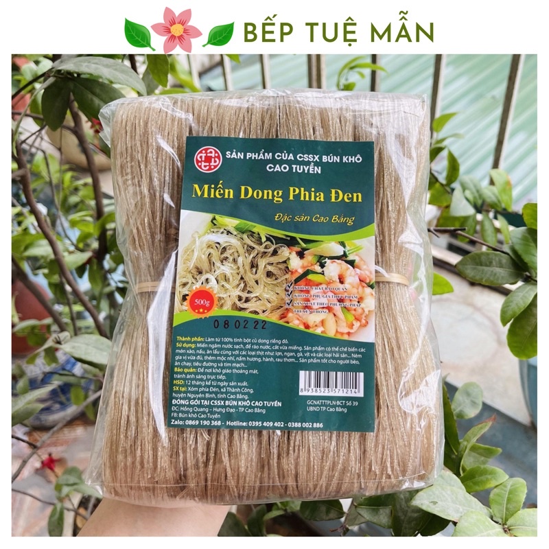 Miến dong Phia Đén Cao Bằng không hóa chất không phụ gia dai ngon không gãy vụn ăn eatclean hỗ trợ giảm cân