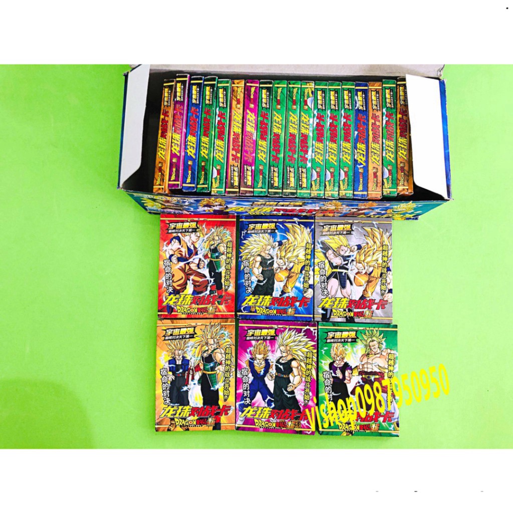 HỘP 432 LÁ THẺ BÀI 7 VIÊN NGỌC RỒNG DRAGON BALL-SONGOKU LOẠI LỚN ĐẦY ĐỦ NHÂN VẬT