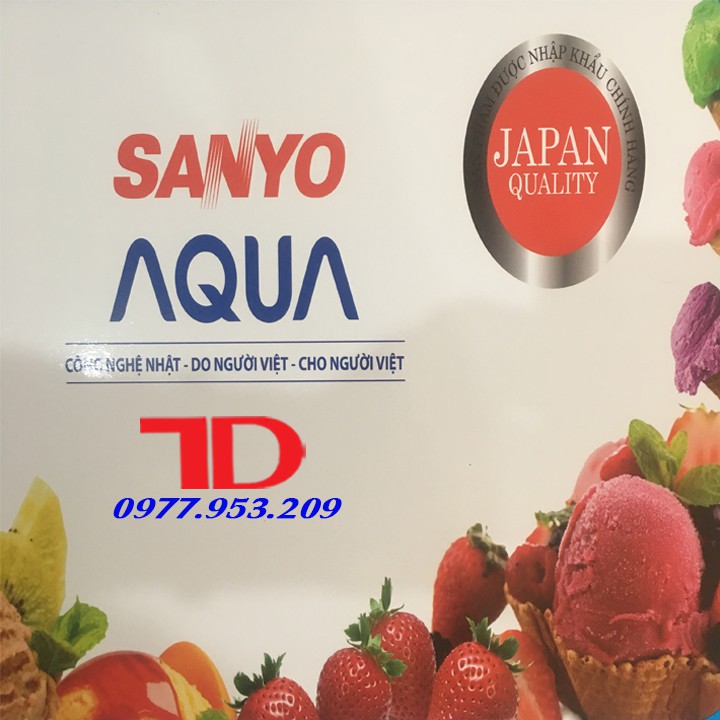 Miếng dán tủ lạnh SANYO, tem dán trang trí tủ lạnh SANYO mẫu 4