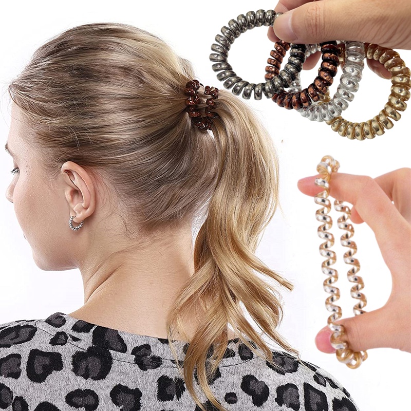 1 Dây Buộc Tóc Dạng Xoắn Ốc Cho Phù Dâu