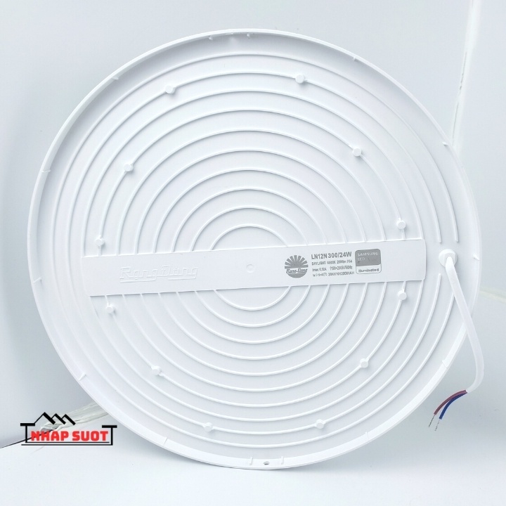 [Chính Hãng] Đèn Ốp Trần Nổi 24W Led Rạng Đông Tràn Viền Chống Ẩm IP54 (Vuông/Tròn) - LN12