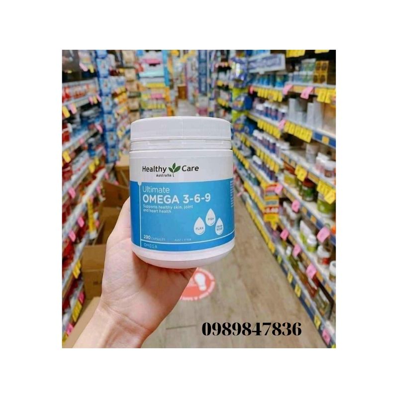 Omega 369 Của Healthy Care Úc 200 Viên (mẫu mới)