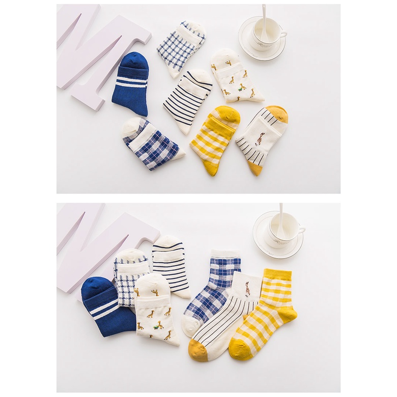 Vớ cổ cao họa tiết trẻ trung dành cho nữ