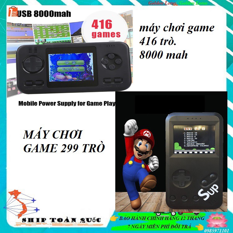 𝓥ừ𝓪 𝓼ạ𝓬 𝓿ừ𝓪 𝓬𝓱ơ𝓲 Máy chơi game cầm tay 416 Games in 1 Trở Về tuổi thơ với máy game 4 nút Tích hợp sạc dự phòng 8000mAh