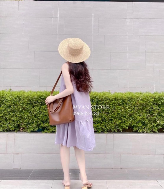 Đầm nữ đẹp dáng suông trắng cổ tròn TNT – Váy suông đuôi cá kiểu babydoll trắng chất xốp thoáng nhẹ | BigBuy360 - bigbuy360.vn