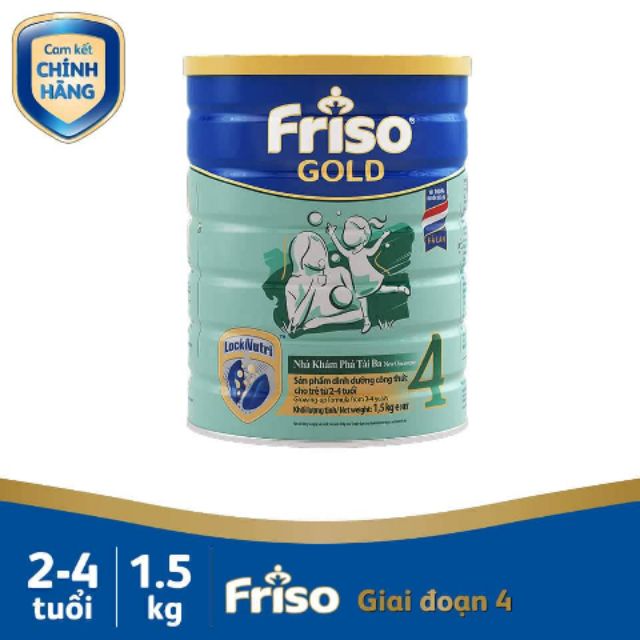 Sữa bột frisolac gold 4 1,5kg ( Cho bé 2 - 4 tuổi )