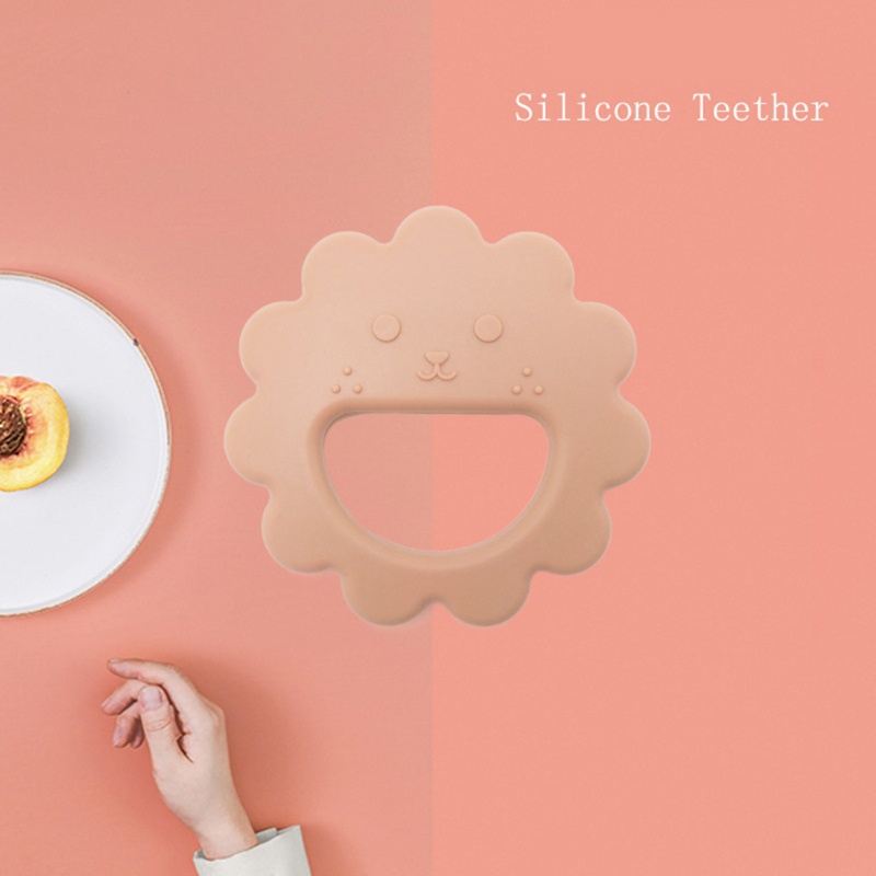 Đồ Chơi Ngậm Nướu Bằng Silicone Hình Bông Hoa Dành Cho Bé Sơ Sinh