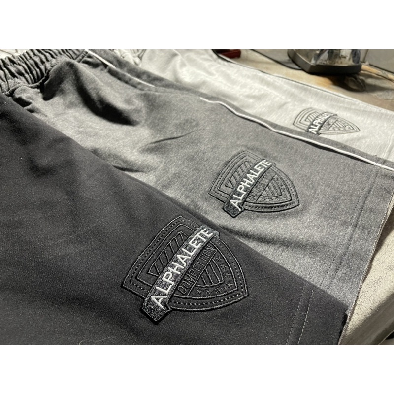 Quần Đùi Gym Alphalete Thun Da cá Logo Thêu Xịn, Chạy Bộ TẬP Gym Fitness Thể Thao Đều Đẹp