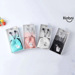 Tai nghe mèo kèm túi có chân tai nghe Kn-372 tai nghe cute tai nghe dễ thương