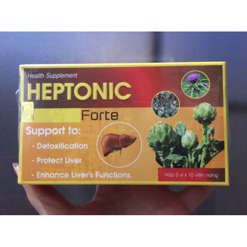 Hộp 50 viên Heptonic Forte-  giải độc gan và bảo vệ gan và tăng cường chức năng gan | BigBuy360 - bigbuy360.vn