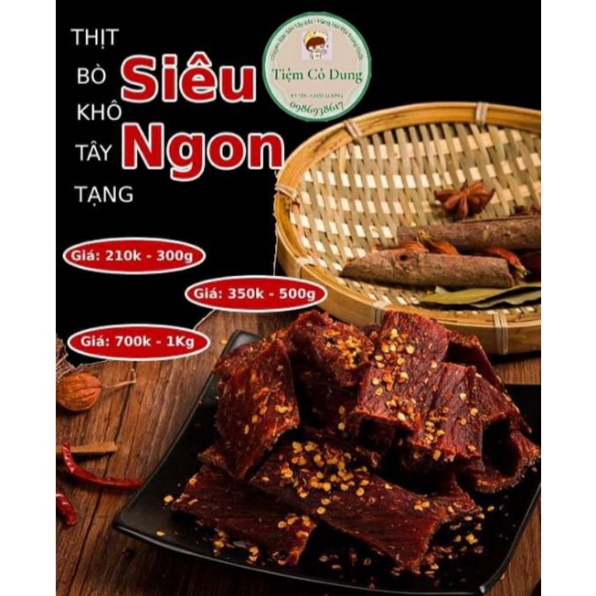 Thịt bò khô tây tạng chính gốc gói 300g ăn thử