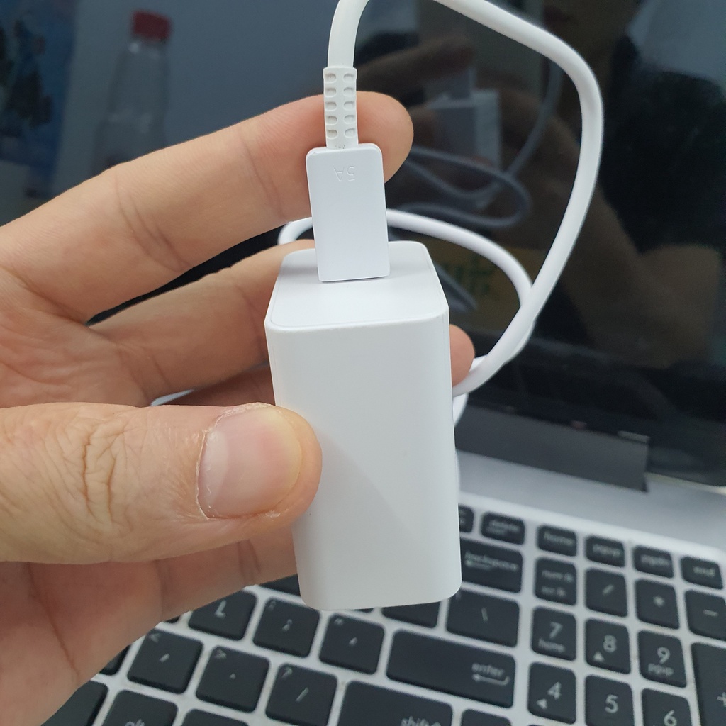 Bộ Sạc Siêu Nhanh SAMSUNG 65W Chính Hãng CHÂN DẸT - TA865, Gồm CỦ 65W + CÁP 5A, Mới 100%, Bảo Hành 12 Tháng