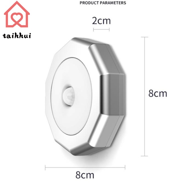 Đèn Led Cảm Biến Chuyển Động Chạy Bằng Pin Dùng Cho Tủ Quần Áo