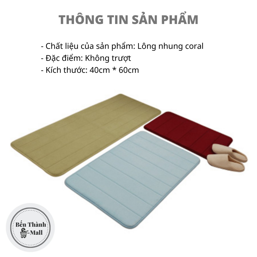 Thảm chùi chân - Thảm lau chân len mịn [Thấm hút tốt] [40 x 60CM]