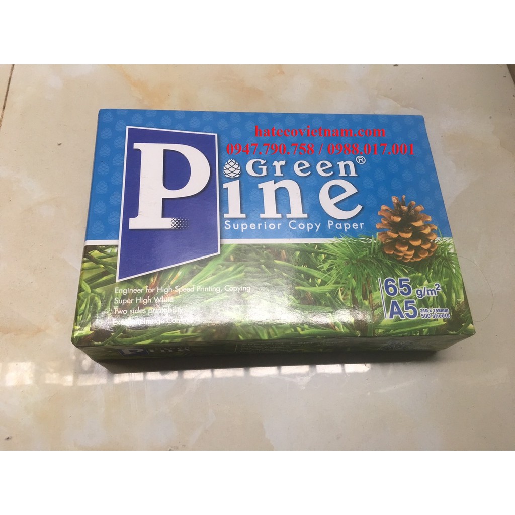 Giấy Green Pine A5 ĐL65gsm - Giấy in - Giấy photo